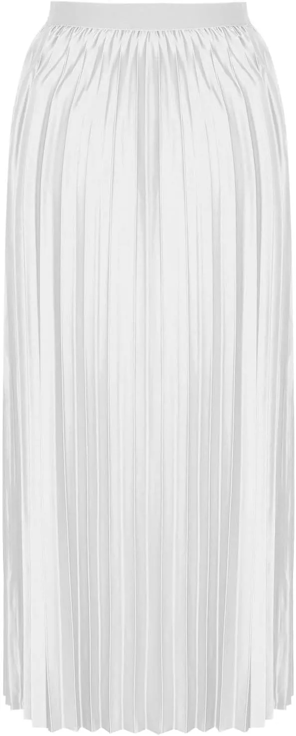 Womens Maxi Midi Satin Skirt Wedding Guest Dress Plus Size Pleated Evening Party Silk Elegant High Waist Long Skirts