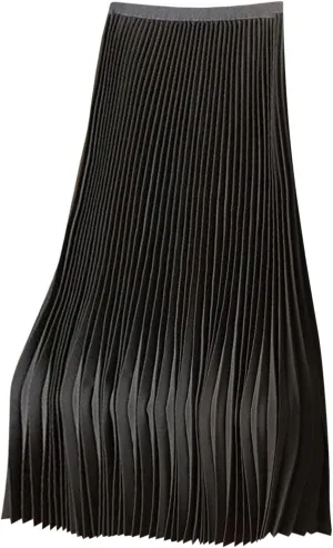 Women's Midi Pleated Skirts A Line Flowy Skirt High Waisted Elegant Office Work Skirts Swing Wedding Guest Skirts