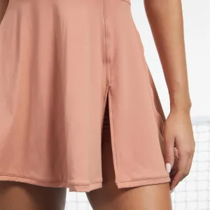 Womens Tennis Dress Built in Shorts & Bra Athletic Golf Active Workout Dress with Pockets