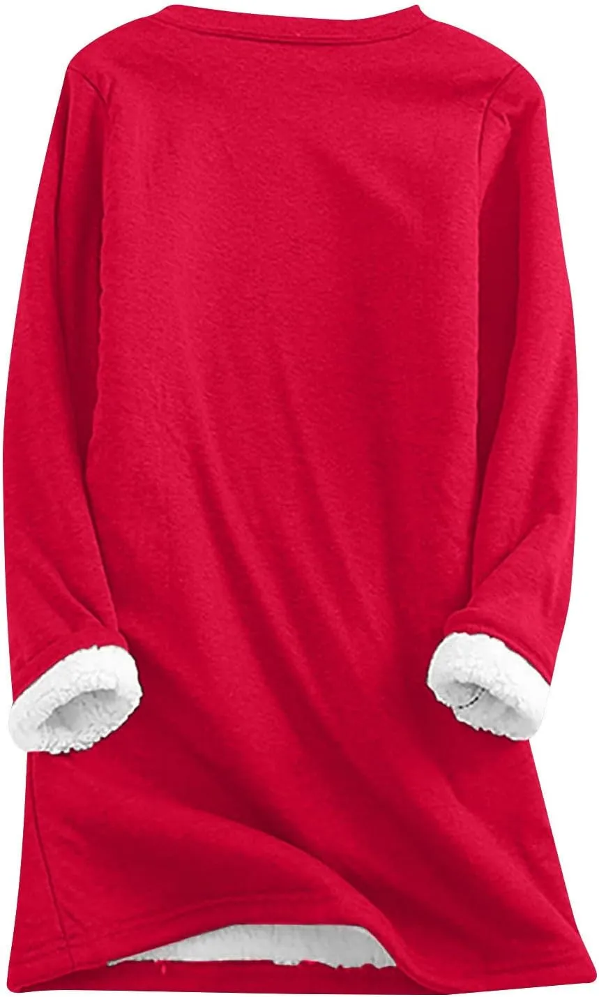 Yes I'm Still Freezing Me 24:7 Loungewear Set for Women 2pcs Sherpa Lined Sweatshirts Pants Sets Fleece Soft Pajamas