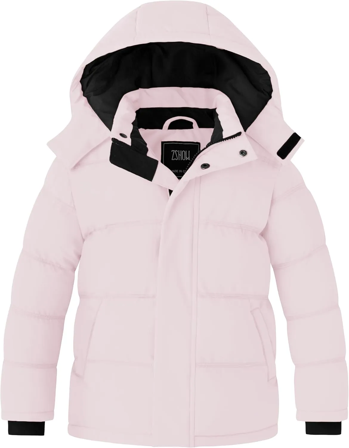 ZSHOW Girl's Winter Coats Waterproof Hooded Puffer Jacket Outerwear Winter Jacket