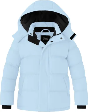 ZSHOW Girl's Winter Coats Waterproof Hooded Puffer Jacket Outerwear Winter Jacket