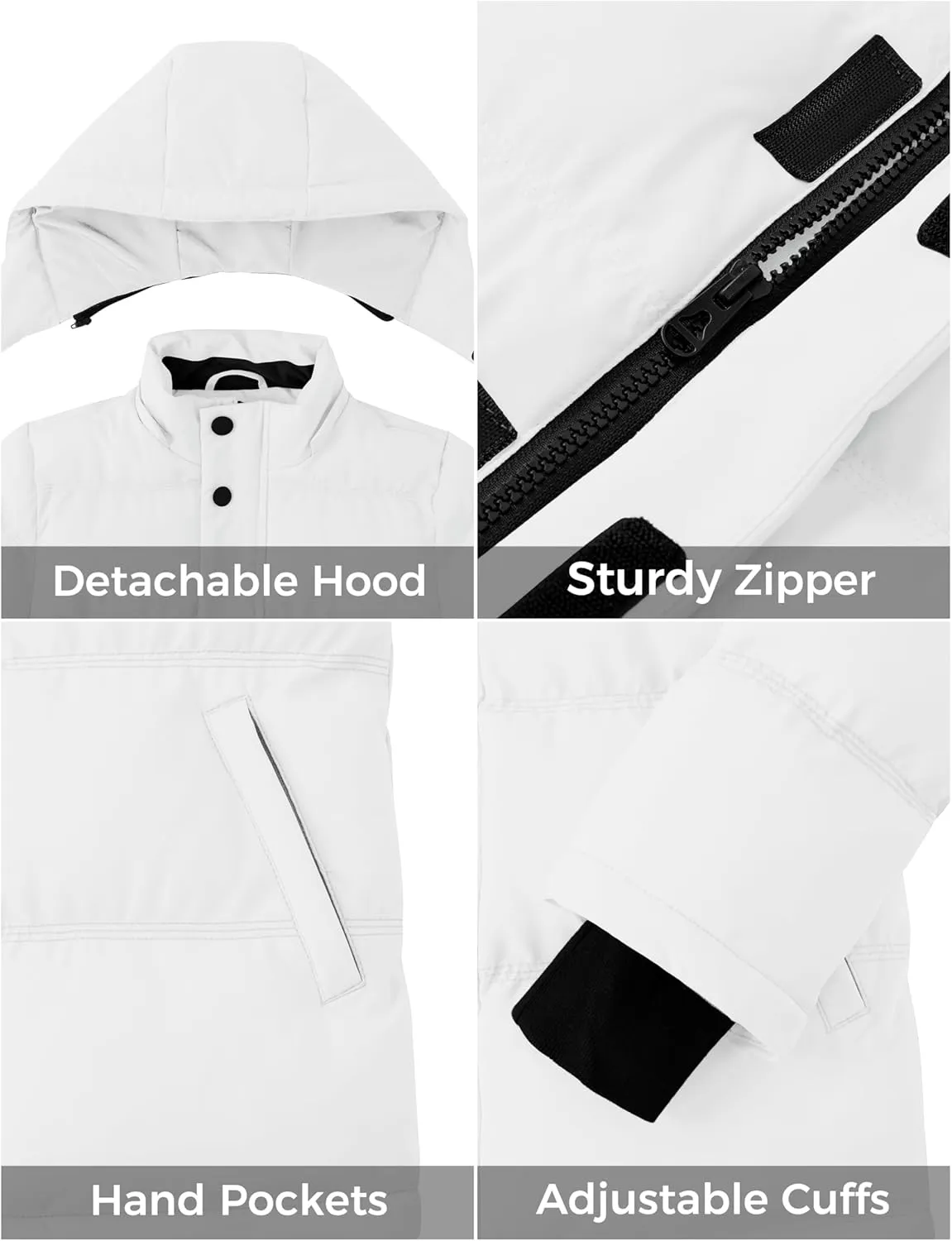 ZSHOW Girl's Winter Coats Waterproof Hooded Puffer Jacket Outerwear Winter Jacket