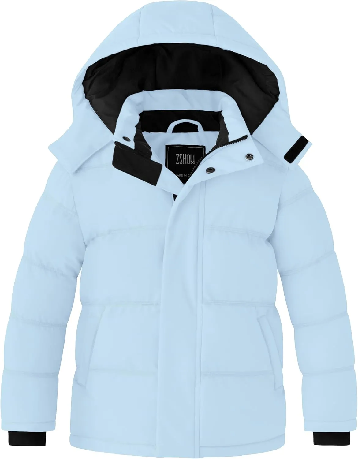 ZSHOW Girl's Winter Coats Waterproof Hooded Puffer Jacket Outerwear Winter Jacket