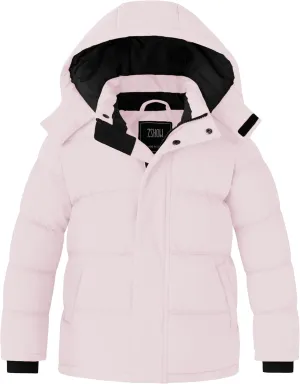 ZSHOW Girl's Winter Coats Waterproof Hooded Puffer Jacket Outerwear Winter Jacket